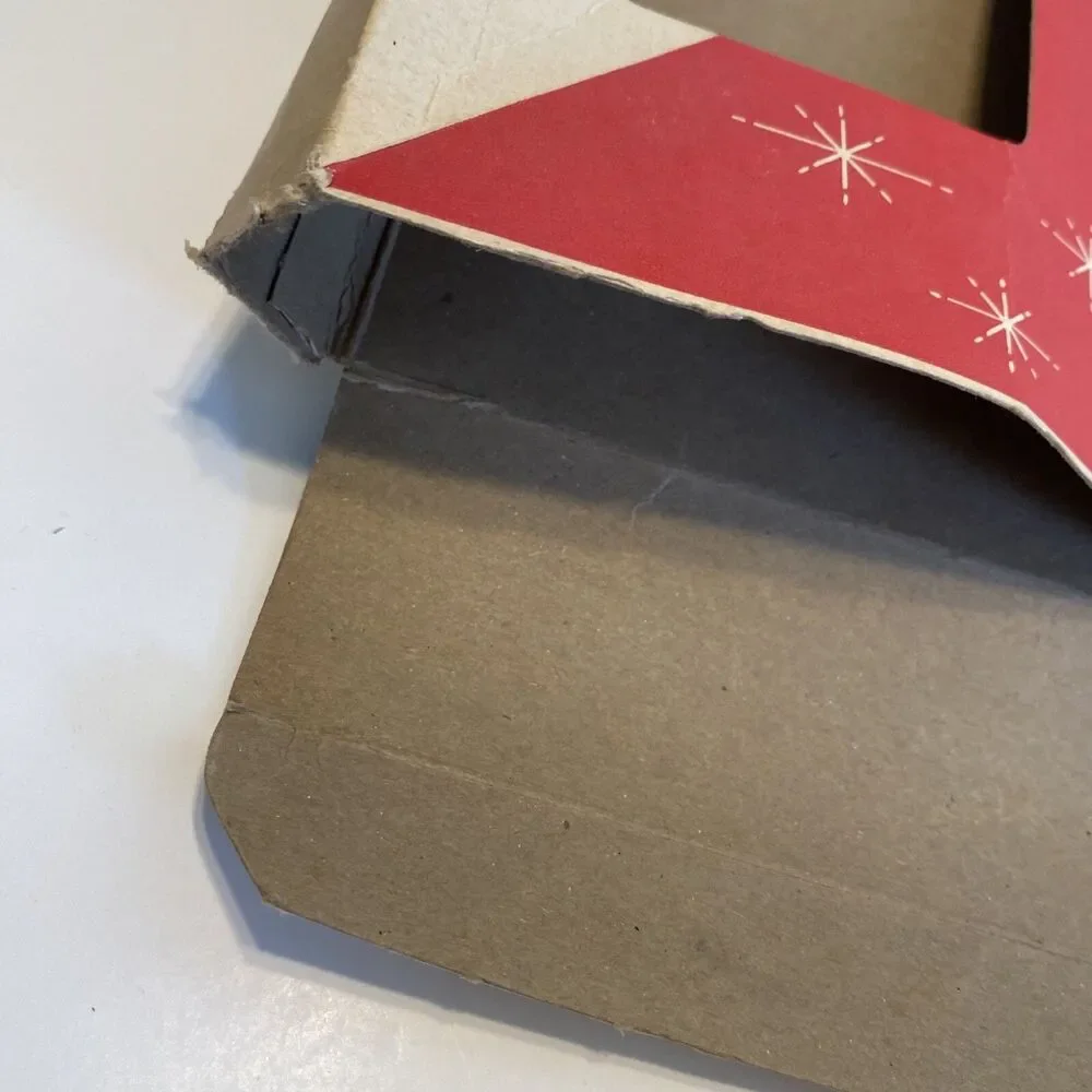 Vintage Holly Blinker Lites EMPTY BOX ONLY Very Colorful Large Letterpress USA